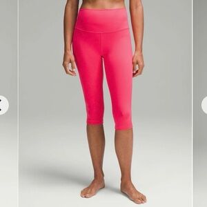 Lululemon align leggings pants 17” high rise Lipgloss lip gloss size 6 hot pink